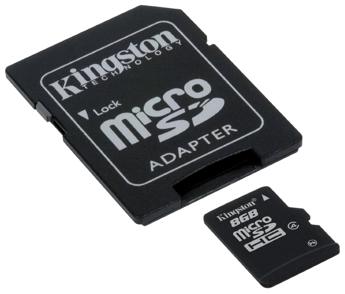 Flash Kingston SD 8 Gb Micro Class 4 с адаптером S в Мегамаркете BSF 