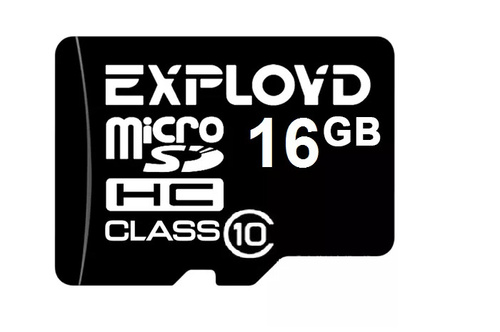 Flash Exployd SD 16 Gb Class10 Micro без адаптера в Мегамаркете BSF 